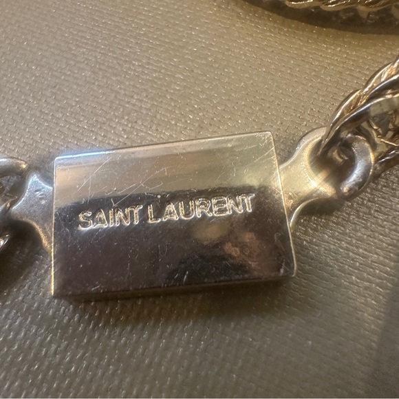 Saint Laurent Authentic Gold Tone Chain Strap Replacement Purse Hardware - Picture 4 of 9